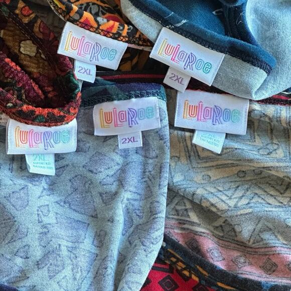 LulaRoe Nicole Dress Bundle Women Size 2XL - Picture 7 of 9